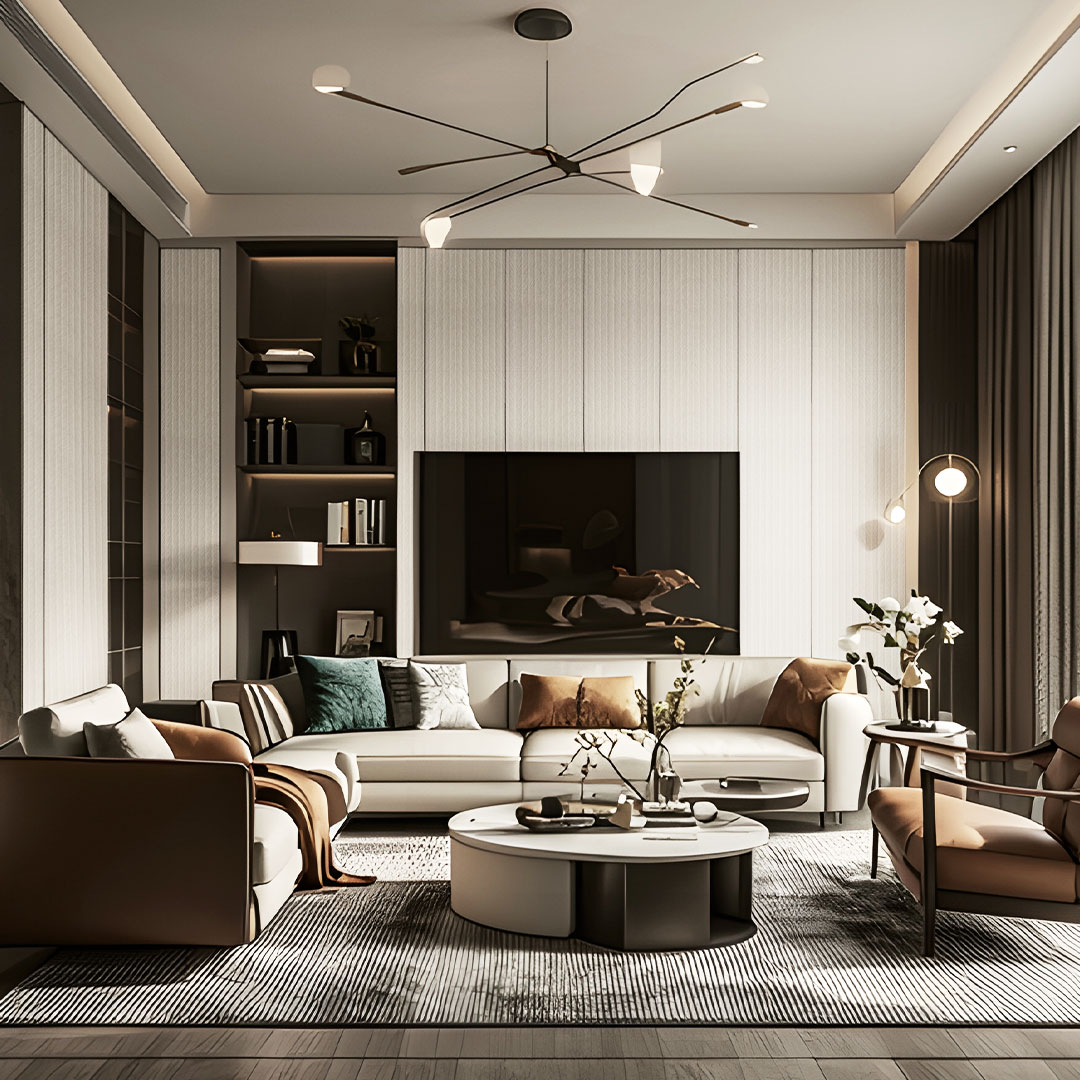 ZZ25 Rechtlijnig textuurpaneel - Lichte luxe