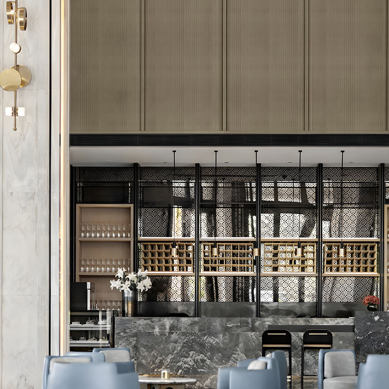 ZQ45 Metaaltextuurpaneel - Lichte luxe