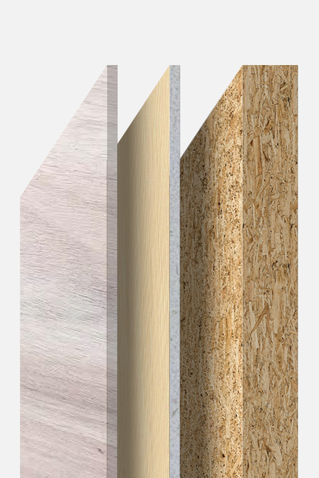 Melamine bord van leerontwerp