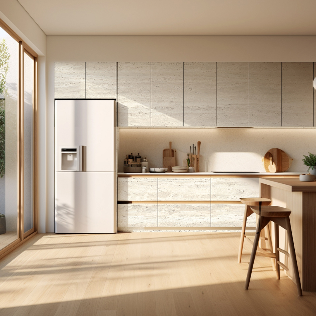 SZ07 Gesynchroniseerd travertijnpaneel - naturel